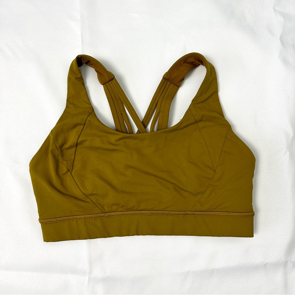 Lululemon Free To Be Elevated Bra Gold Spice Size 8